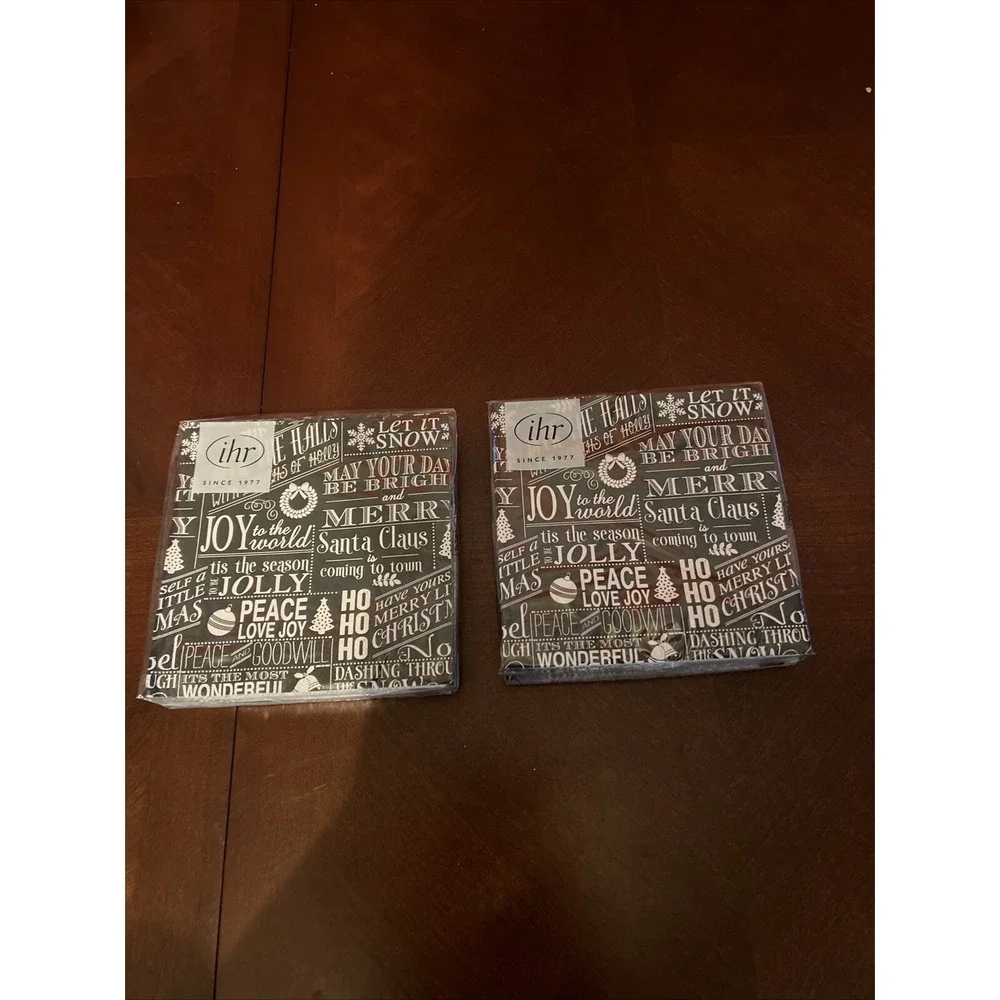 Paper Guest Towel‎ Joy To The World  Holiday Christmas Napkin Set Of 2 IHR 3-Ply